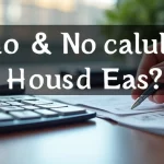 The image shows a simple calculator with coins, illustrating how to calculate compound interest easily.