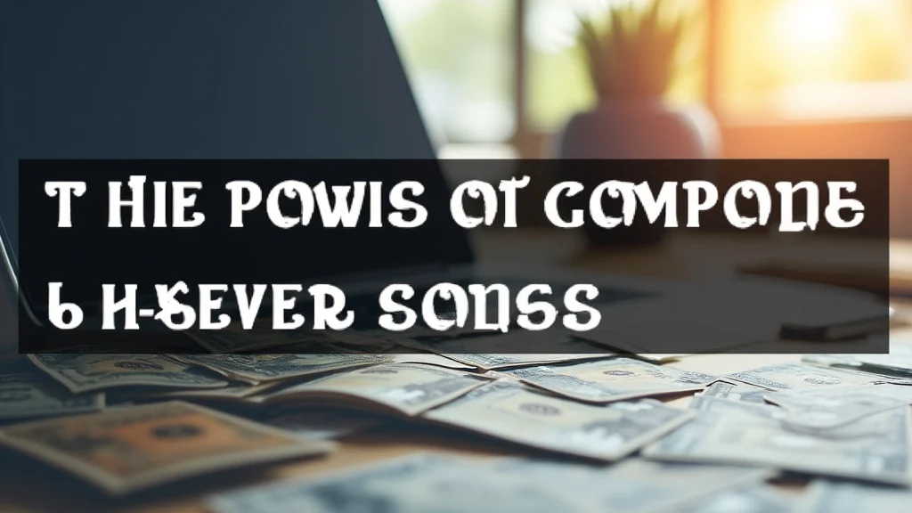 The image shows a growing money tree illustrating the power of compound interest explained simply.