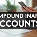 The image shows a financial growth chart illustrating how compound interest builds wealth for your Understanding Compound Interest Accounts Simple Guide.