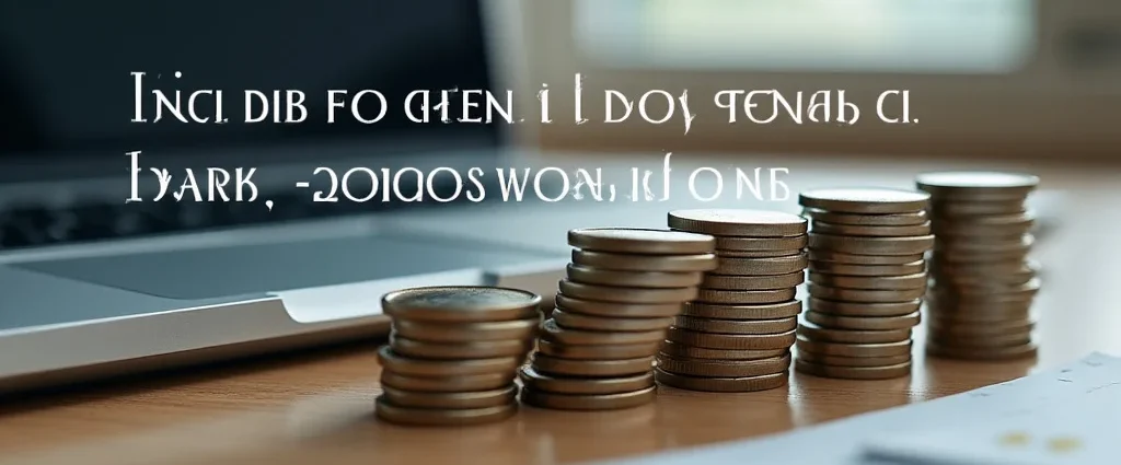 The image shows a digital interface of a daily compound interest calculator with input fields and results.